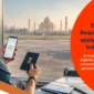 Complete India eVisa application process showing traveler with passport and digital visa approval at airport before traveling to India.