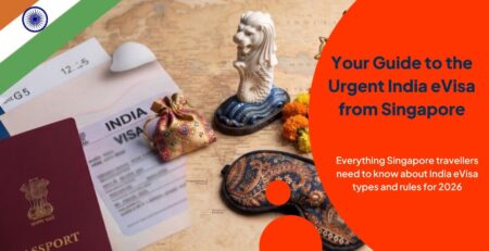 India eVisa guide for Singapore travellers comparing Tourist, Business, and Medical eVisa requirements and validity for 2026 travel.